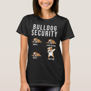 Bulldog Security English Bulldog Hund Cute Pet T Shirt