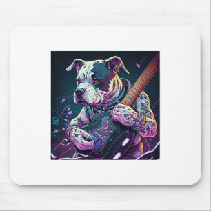 Bulldog spelar Electric Guitar Sten Musmatta
