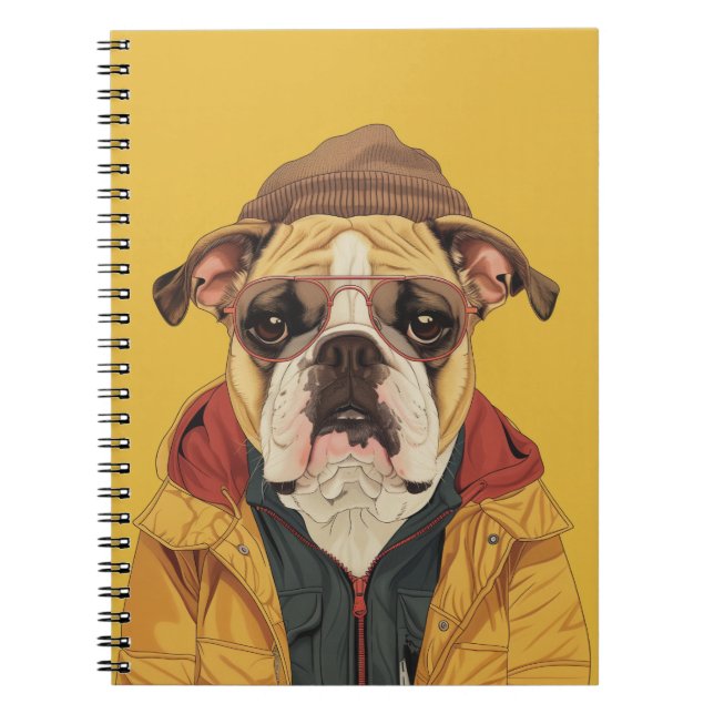 Bulldog Spiral fotopatbok Anteckningsbok (Framsidan)