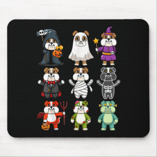 Bulldog Spooky Boo-Jee Skräck Pumpa Bulldog Musmatta