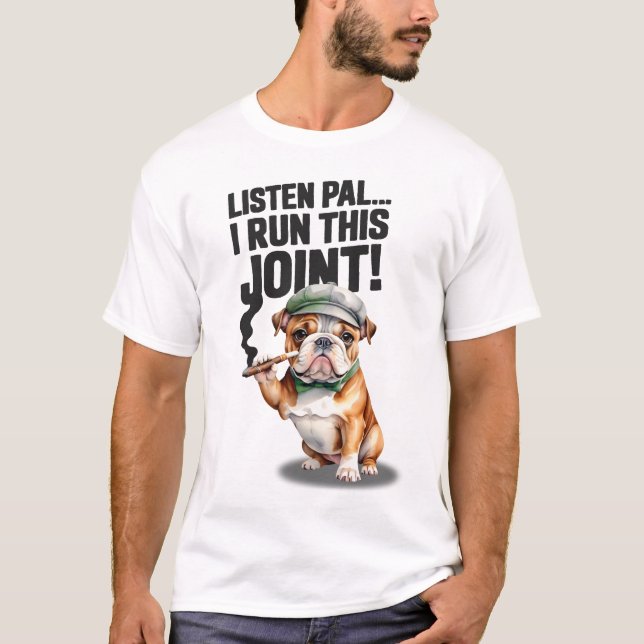 Bulldog Springa Den här T-tröjan T Shirt (Framsida)