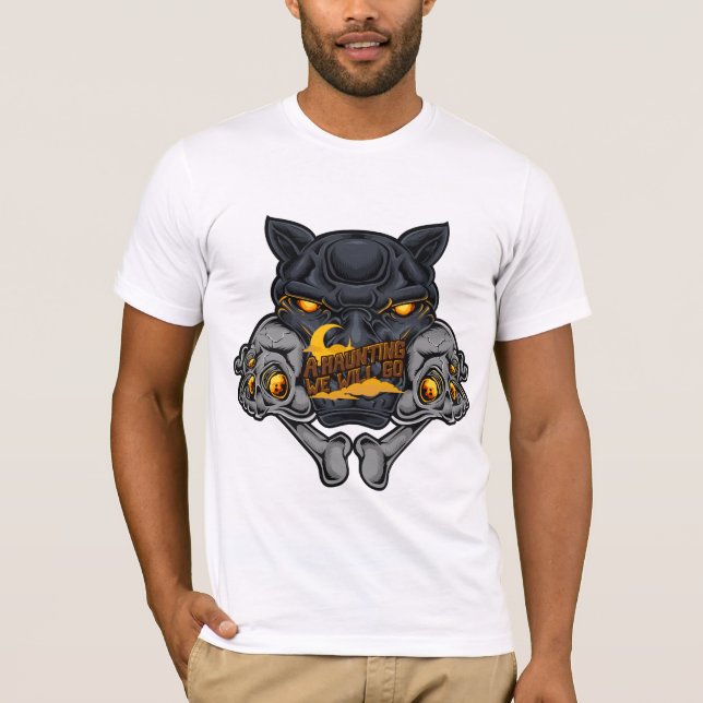 Bulldog Strength - Fierce Mascot Graphic T-Shirt (Framsida)