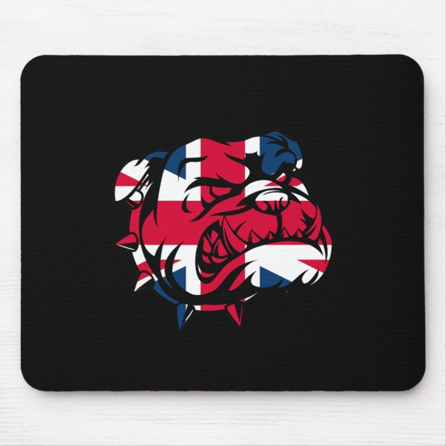 Bulldog Union Jack Flagga Musmatta (Framsidan)