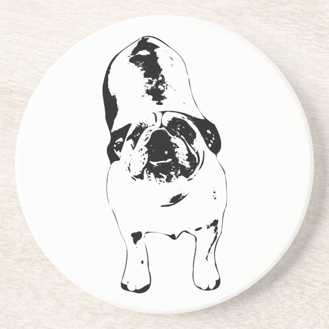Bulldog - Upptäck, fet B&W Underlägg (Framsidan)