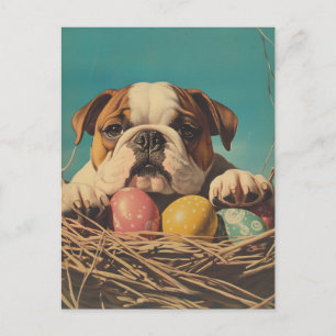 Bulldog Vintage Påsk Vykort
