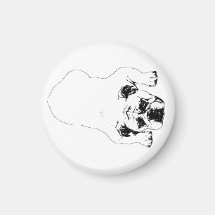 Bulldog Vinter Kylskåp Magnet