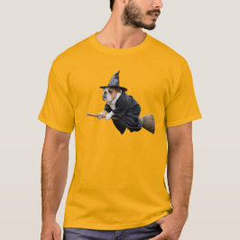 Bulldog Witch T Shirt