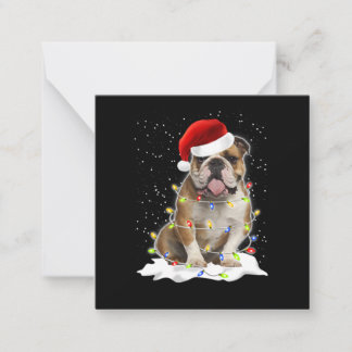 Bulldog Xmas Anteckningskort
