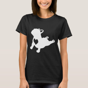 Bulldog Yoga Pose Med Kärlek Franskt Gåva T Shirt