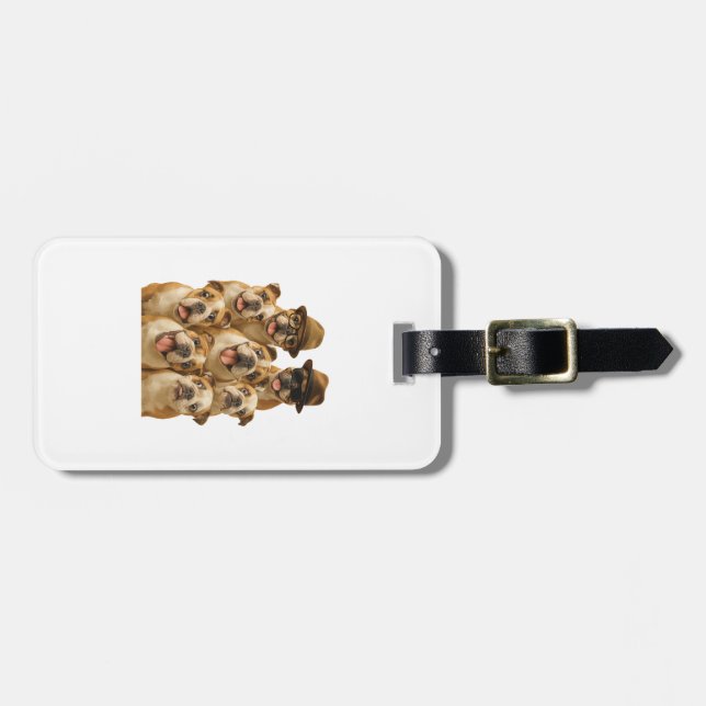 Bulldogg Bagagebricka (Horisontell Framsida)