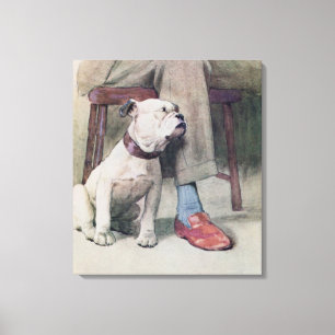 Bulldogg Canvastryck