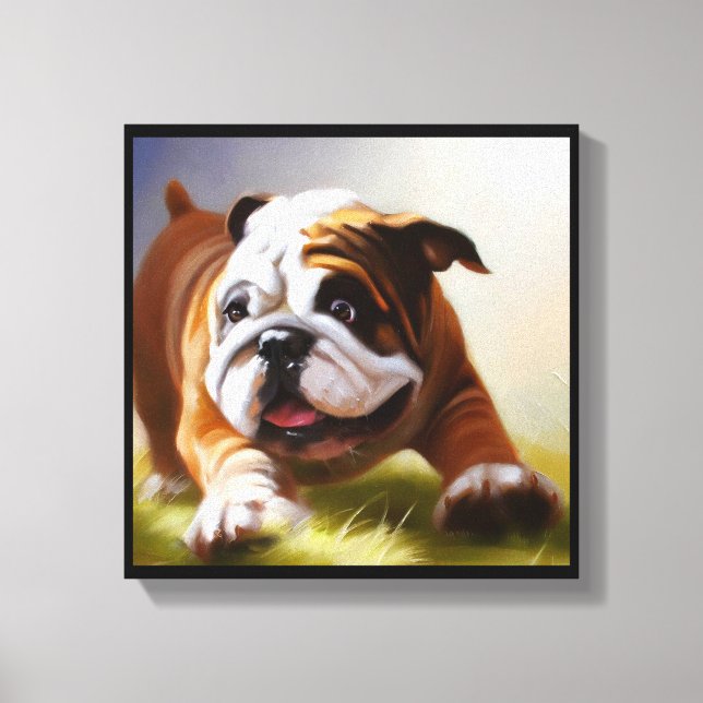 Bulldogg Canvastryck (Framsida)
