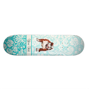 Bulldogg; Gulligt Old School Skateboard Bräda 18 Cm