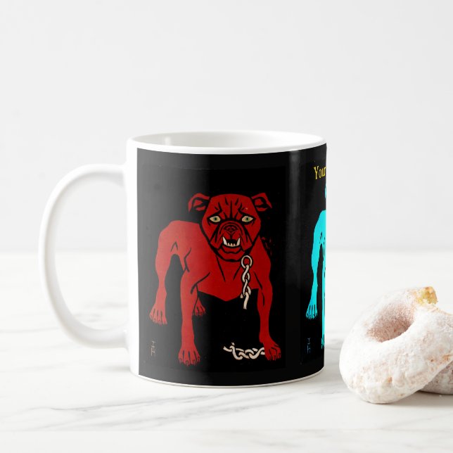 Bulldogg Kaffemugg (Med munk)