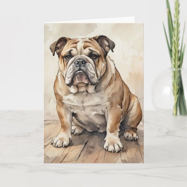 Bulldogg Kort (Framsida)