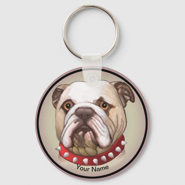 Bulldogg Nyckelring (Framsida)