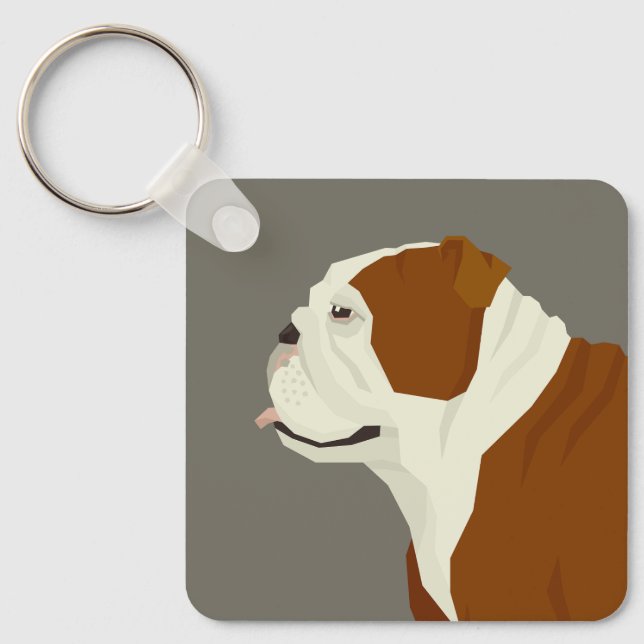 Bulldogg Nyckelring (Framsida)