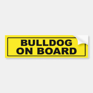 Bulldogg ombord bildekal
