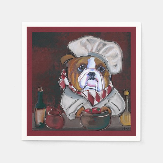 Bulldogg Pappersservett (Framsidan)