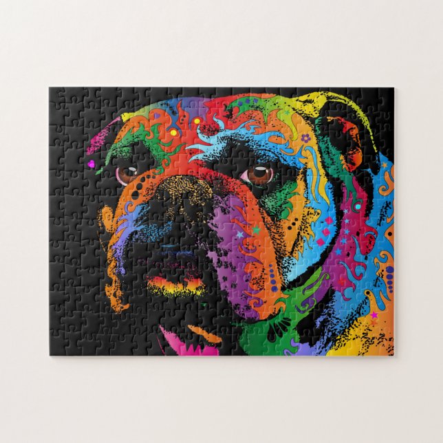 Bulldogg Pussel (Horisontell)