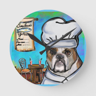 Bulldogg Rund Klocka