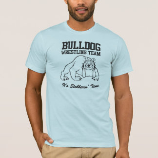 Bulldogg som brottas 2 tröja
