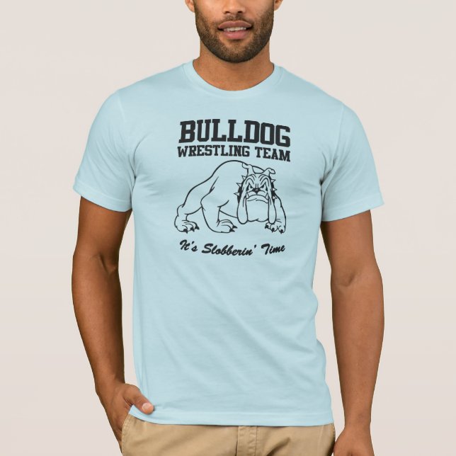Bulldogg som brottas 2 tröja (Framsida)