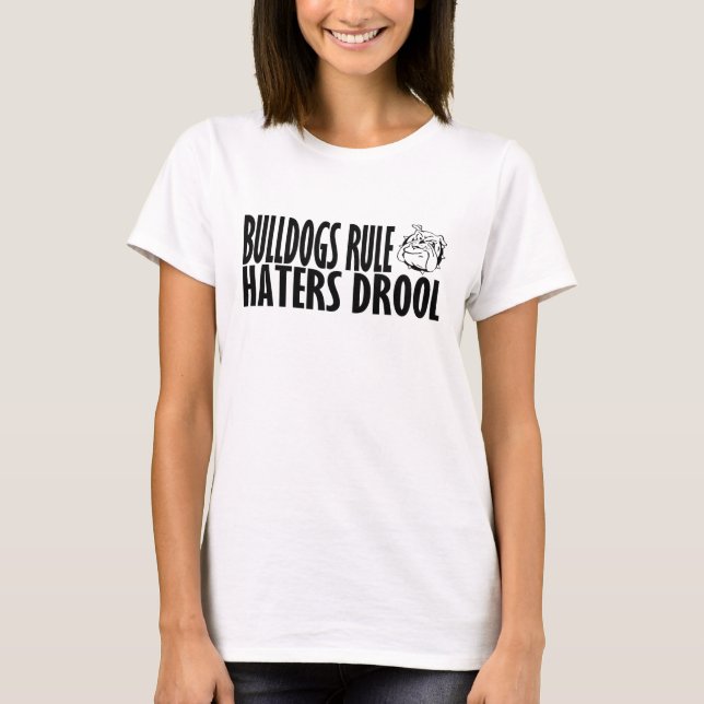 Bulldoggar härskar t-shirt (Framsida)