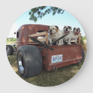 Bulldoggar och råtta Stänger Stor Klocka