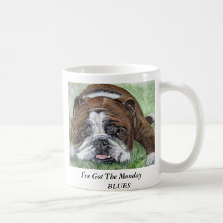 bulldoggen MugI've fick den Måndag    DEPPIGHETEN Kaffemugg