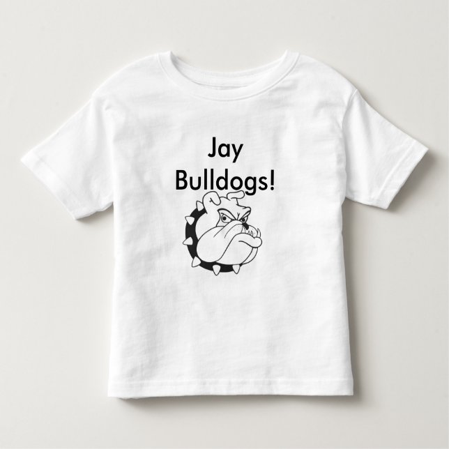 Bulldoggen spårar skjortan tee shirt (Framsida)