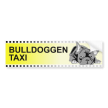 Bulldoggen taxi dekal