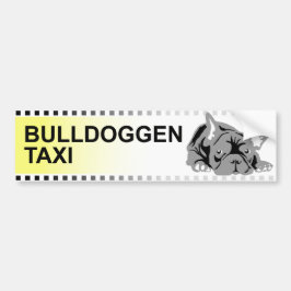 Bulldoggen Taxi (tyska) Bildekal