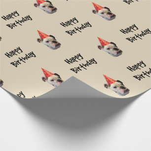 Bulldoggfödelsedagsfesthatt Presentpapper