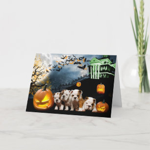 BulldoggHalloween kort
