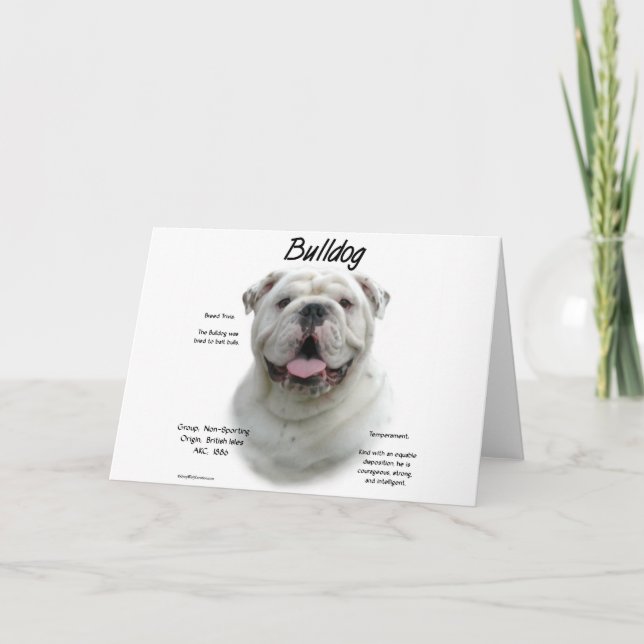Bulldogghistoriedesign Helgkort (Framsida)