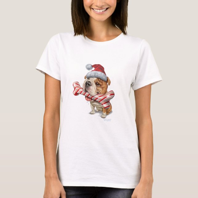 Bulldoggjul T-shirt (Framsida)