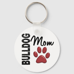 Bulldoggmamma 2 nyckelring