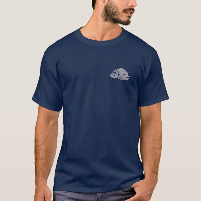 Bulldoggmamma favorit- skjorta Dk för Tee Shirt (Framsida)