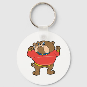 Bulldoggmaskot Nyckelring