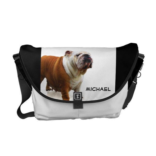 Bulldoggmessenger bag messenger bag (Framsidan)