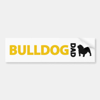 Bulldoggpappa Bildekal