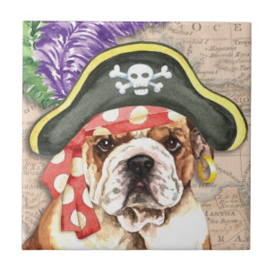 Bulldoggpirat Kakelplatta