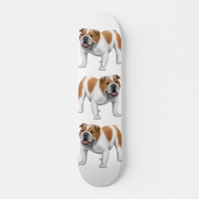 Bulldoggskateboarden Old School Skateboard Bräda 18 Cm (Framsida)
