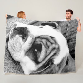 Bulldoggullfilt Fleecefilt