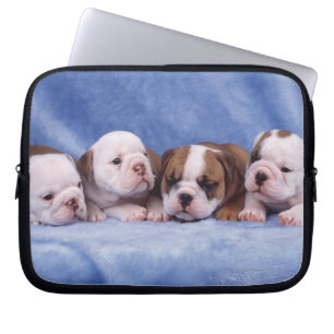 Bulldoggvalpar Laptop Sleeve