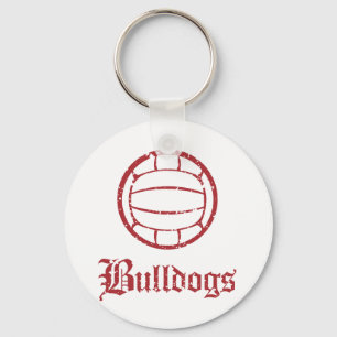 Bulldoggvolleyboll Nyckelring