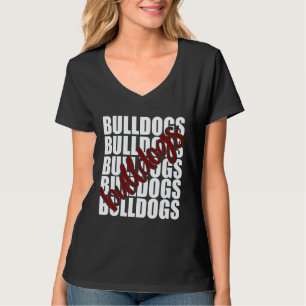 Bulldogs Maroon Skol Sport Fan Laganda T Shirt