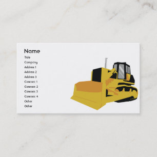 Bulldozer - affär visitkort