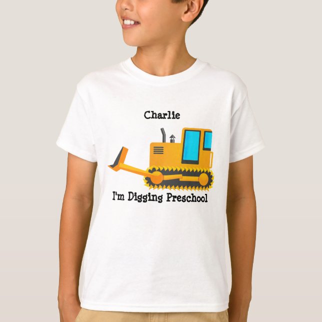 Bulldozer Barn Shirt Tröja (Framsida)